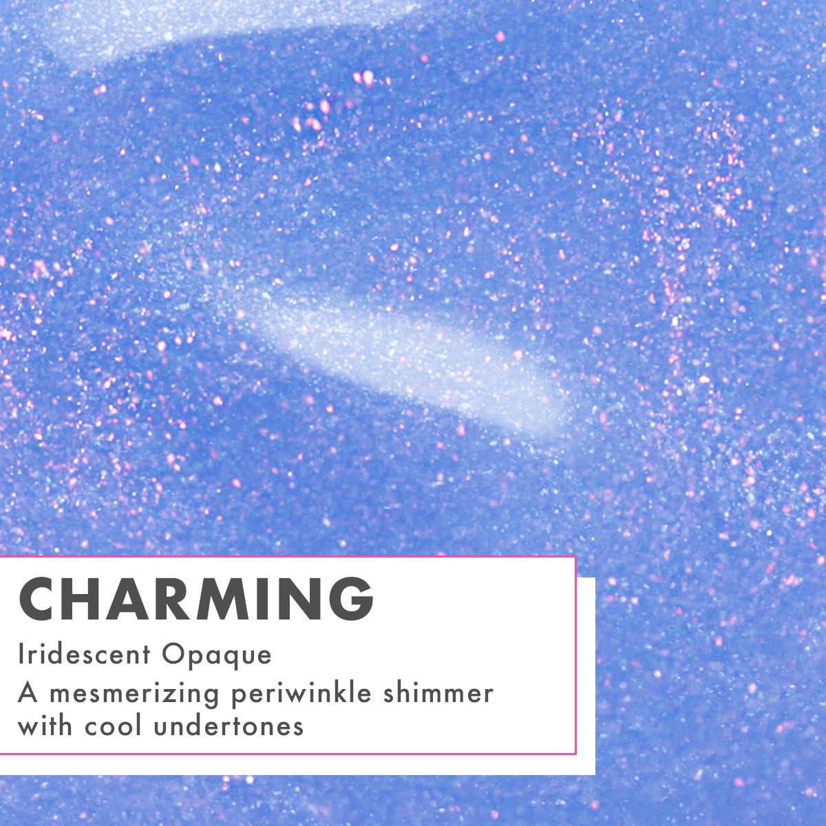 imageOlive ampamp June Quick Dry Nail Polish Instant FastDrying Smudgeproof Color 15free Vegan CrueltyFree Formula Lasts up to 5 Days SalonQuality Manicure Pedicure at HomeEnchanted Violet ShimmerCharming