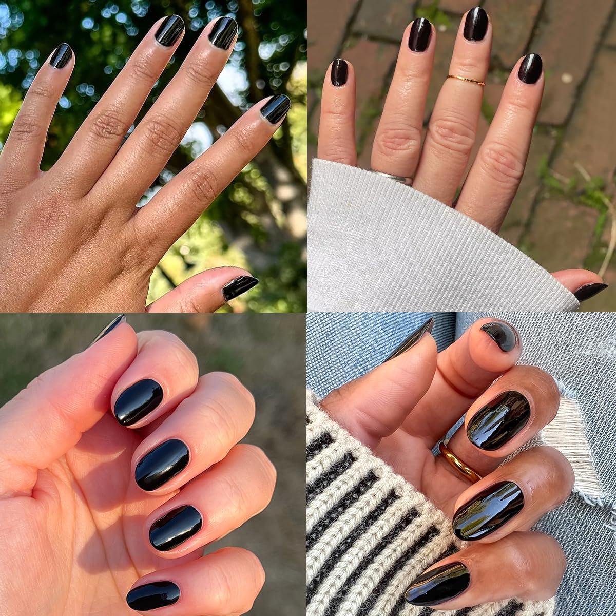 imageOlive ampamp June Quick Dry Nail Polish Instant FastDrying Smudgeproof Color 15free Vegan CrueltyFree Formula Lasts up to 5 Days SalonQuality Manicure Pedicure at HomeEnchanted Violet ShimmerCateye