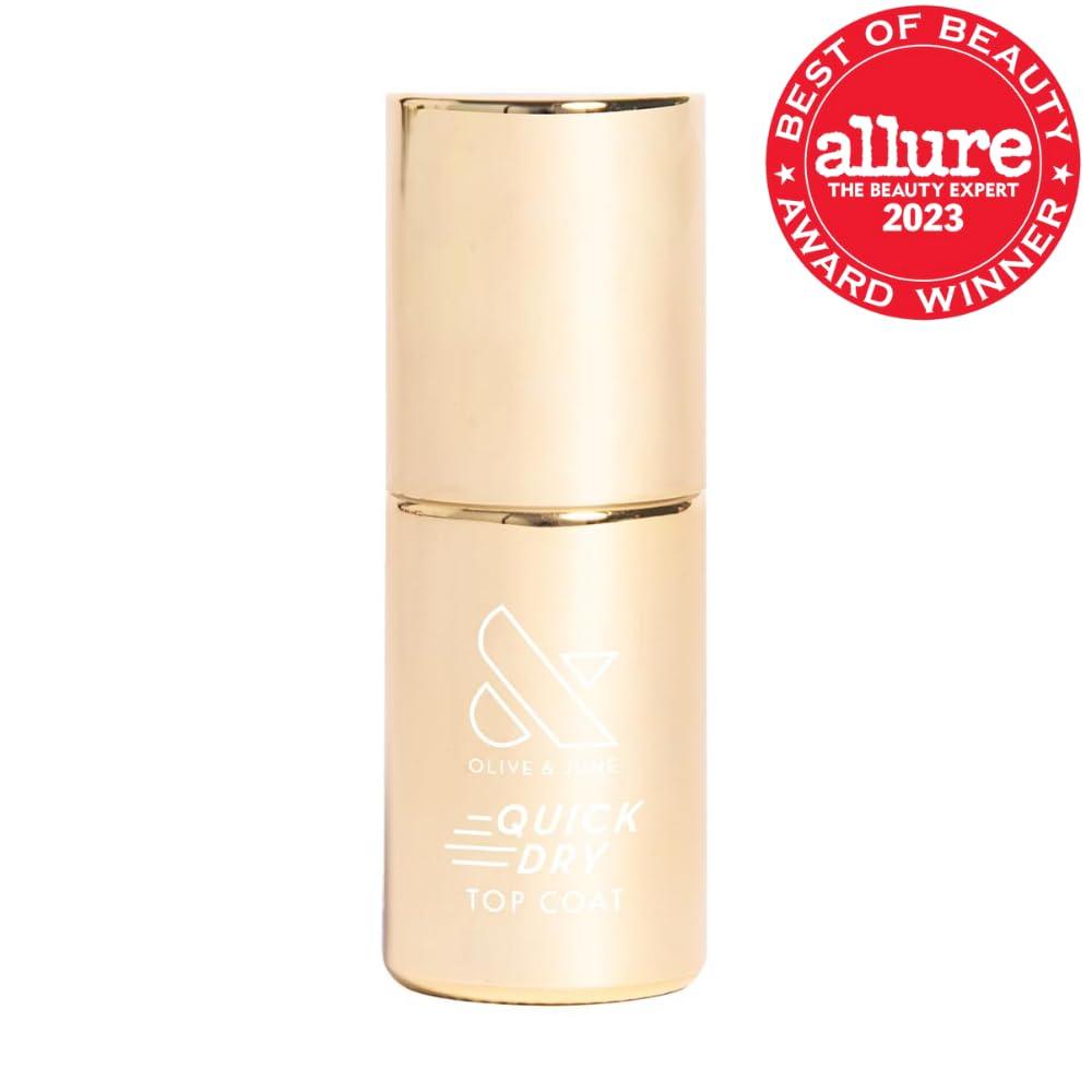 imageOlive ampamp June Quick Dry Nail Polish Instant FastDrying Smudgeproof Color 15free Vegan CrueltyFree Formula Lasts up to 5 Days SalonQuality Manicure Pedicure at Home Quick Dry Top Coat