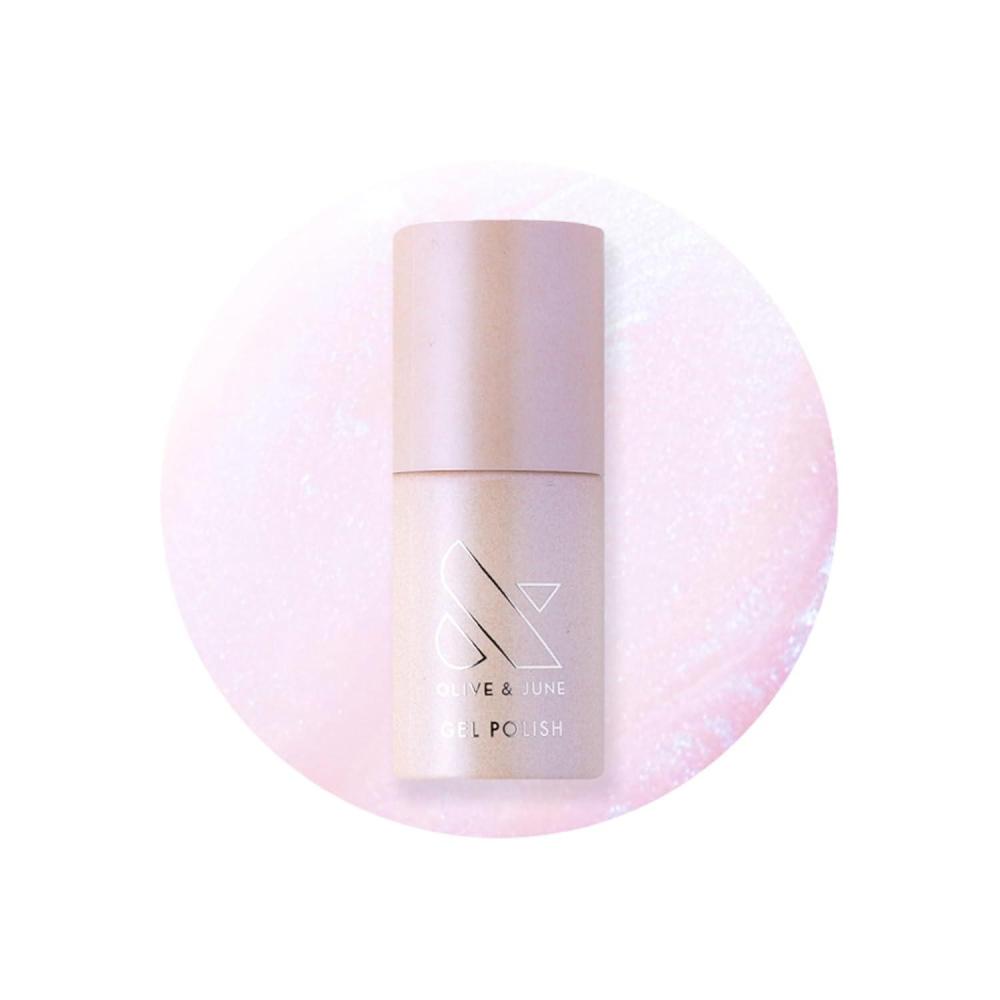 imageOlive ampamp June Gel Polish UV LED Nail Lamp Needed Long Lasting Formula Up to 21 Days of Wear DamageFree Removal SalonQuality Manicure Pedicure at Home Atlas Pearly WhitePink Goldfish