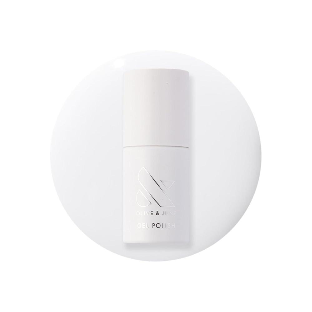 imageOlive ampamp June Gel Polish  UV LED Nail Lamp Needed  Long Lasting Formula  Up to 21 Days of Wear  DamageFree Removal  SalonQuality Manicure Pedicure at Home  Atlas  Pearly WhiteHD