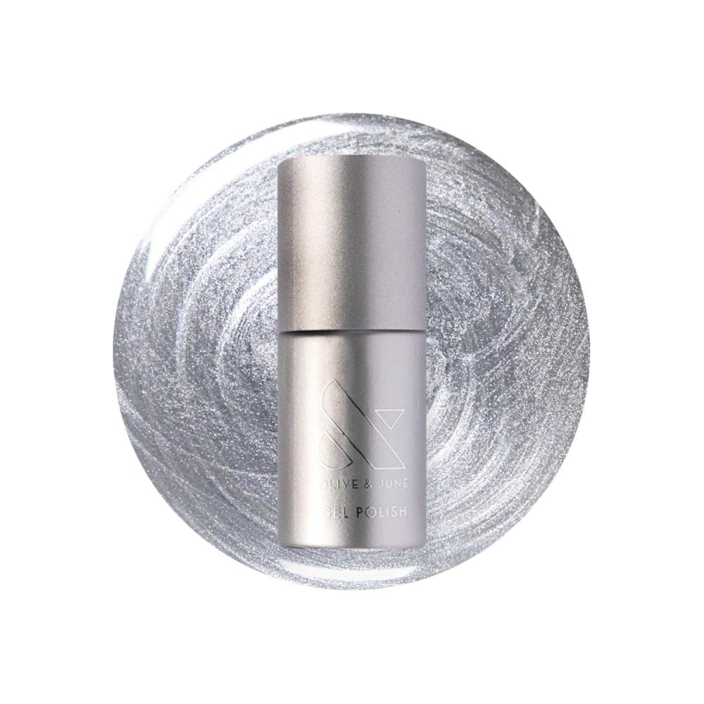 imageOlive ampamp June Gel Polish  UV LED Nail Lamp Needed  Long Lasting Formula  Up to 21 Days of Wear  DamageFree Removal  SalonQuality Manicure Pedicure at Home  Atlas  Pearly WhiteCosmic Silver