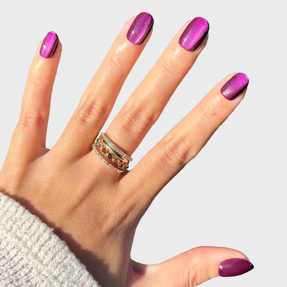 imageOlive ampamp June Instant Mani Press On Nails Glue 42 Fake Nails 21 Sizes NonToxic LongLasting Recycled Materials Realistic LookPlaza Velvet