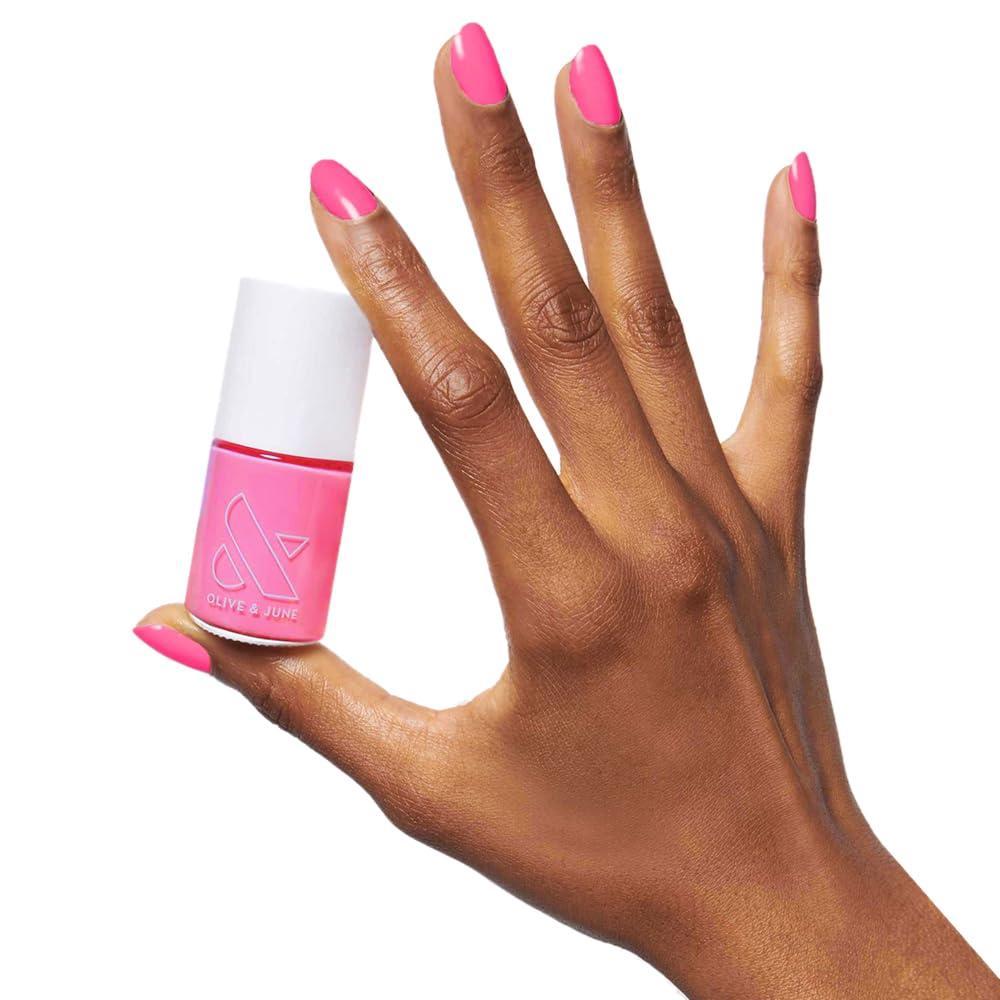 imageOlive ampamp June Long Lasting Nail Polish GelLike Finish No Lamp Needed Lasts up to 10 days SalonQuality Color at Home 15Free Vegan CrueltyFree ChipResistant Shine Social Studies Gunmetal BlueGrateful Kind