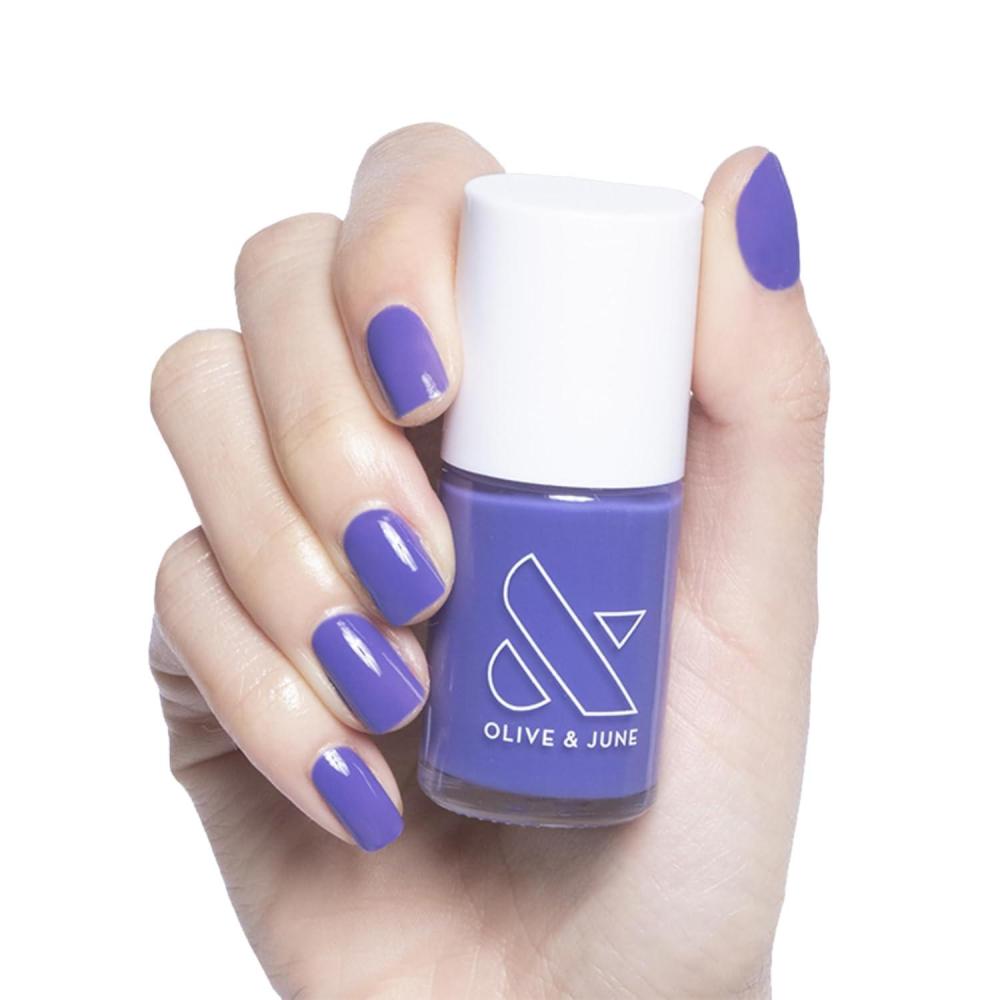 imageOlive ampamp June Long Lasting Nail Polish GelLike Finish No Lamp Needed Lasts up to 10 days SalonQuality Color at Home 15Free Vegan CrueltyFree ChipResistant Shine Social Studies Gunmetal BlueHouse of OJ
