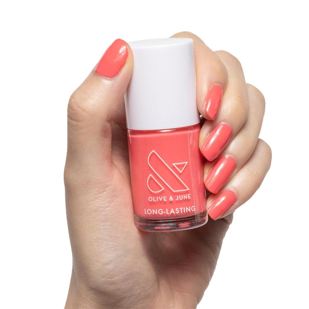 imageOlive ampamp June Long Lasting Nail Polish GelLike Finish No Lamp Needed Lasts up to 10 days SalonQuality Color at Home 15Free Vegan CrueltyFree ChipResistant Shine Social Studies Gunmetal BlueMaine Character Energy