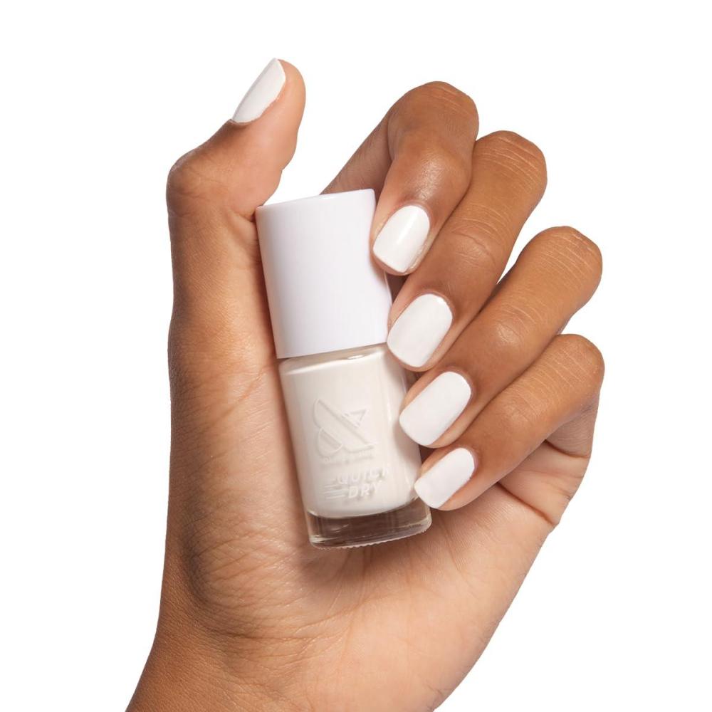 imageOlive ampamp June Quick Dry Nail Polish Instant FastDrying Smudgeproof Color 15free Vegan CrueltyFree Formula Lasts up to 5 Days SalonQuality Manicure Pedicure at HomeEnchanted Violet ShimmerSwan