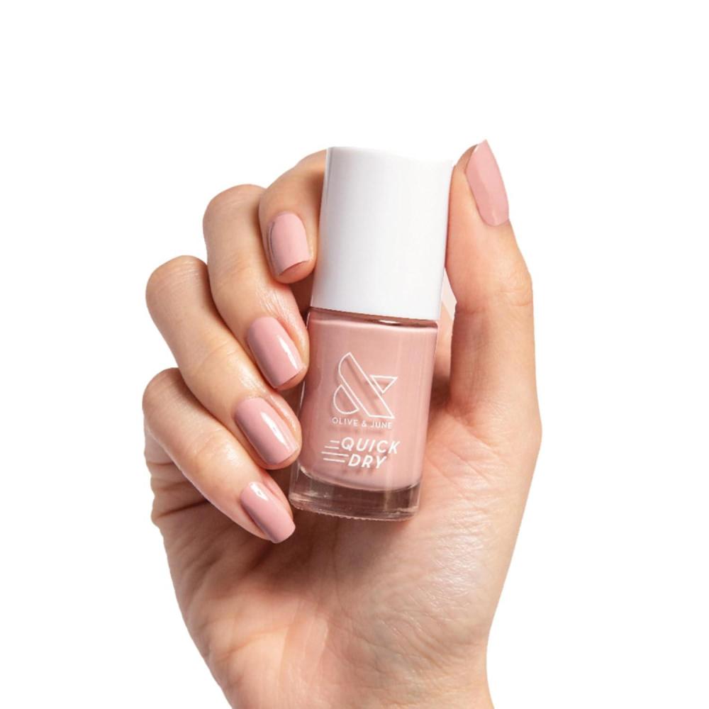 imageOlive ampamp June Quick Dry Nail Polish  Instant FastDrying Smudgeproof Color  15free Vegan CrueltyFree Formula  Lasts up to 5 Days  SalonQuality Manicure Pedicure at HomeEnchanted Violet ShimmerPoodle