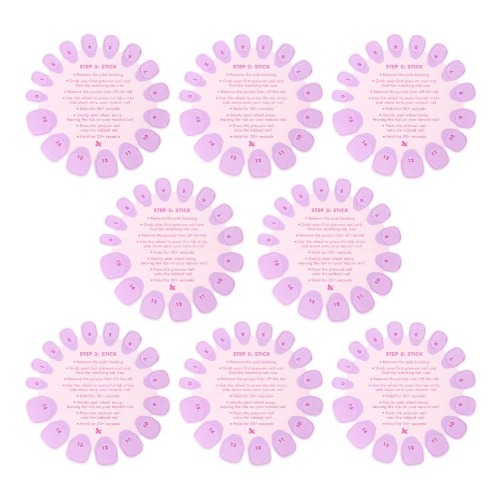 imageSuper Stick Mani Adhesive Tabs Set No Glue Needed Use with Olive ampamp June PressOn Nails NonToxic Tabs Easy OnOff NonDamaging Realest Look 7Day Wear