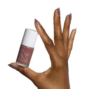 Olive & June Long Lasting Nail Polish | Gel-Like Finish No Lamp Needed | Lasts up to 10 days |Salon-Quality Color at Home |15-Free Vegan Cruelty-Free Chip-Resistant Shine |Social Studies Gunmetal Blue(Shacket)