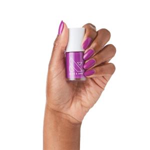 Olive & June Long Lasting Nail Polish | Gel-Like Finish No Lamp Needed | Lasts up to 10 days |Salon-Quality Color at Home |15-Free Vegan Cruelty-Free Chip-Resistant Shine |Social Studies Gunmetal Blue(Grape Soda)