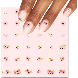 Olive & June Nail Art Stickers | Easy-to-Use Nail Designs | Nail Art Made Easy | Hand-Screened, No-Fade Ink | Accent, Mix & Match, or Cover Chipped Polish | Everyday Bouquet(Everyday Bouquet)
