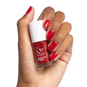 Olive & June Quick Dry Nail Polish | Instant Fast-Drying Smudgeproof Color | 15-free, Vegan Cruelty-Free Formula | Lasts up to 5 Days | Salon-Quality Manicure Pedicure at Home|Enchanted Violet Shimmer(Lippy)