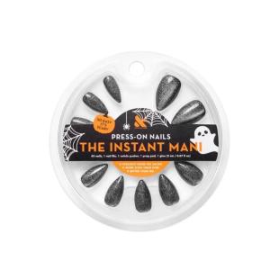 Olive & June Instant Mani Extra Short Squoval Press-On Nails, A Little Batty, 42 Pieces(Velvet Ink)
